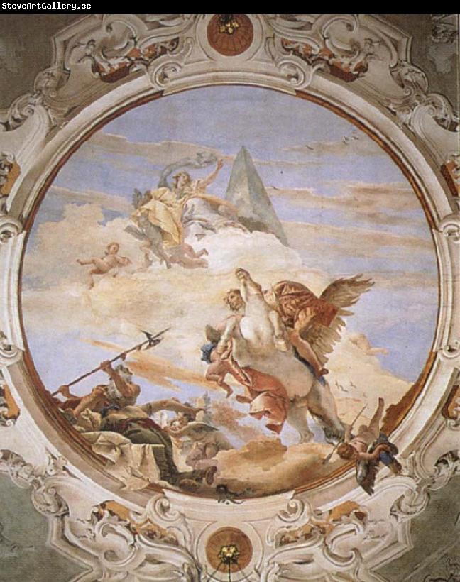 Giovanni Battista Tiepolo A Genius on Pegasus Banishing Time